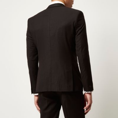 Black Vito slim fit wool-blend blazer